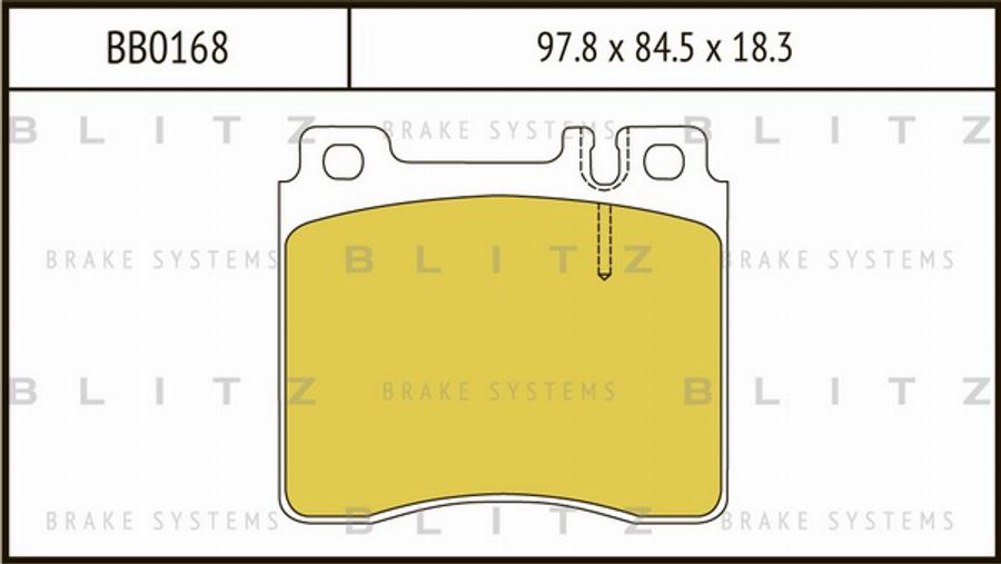 Blitz BB0168 - Bremžu uzliku kompl., Disku bremzes ps1.lv