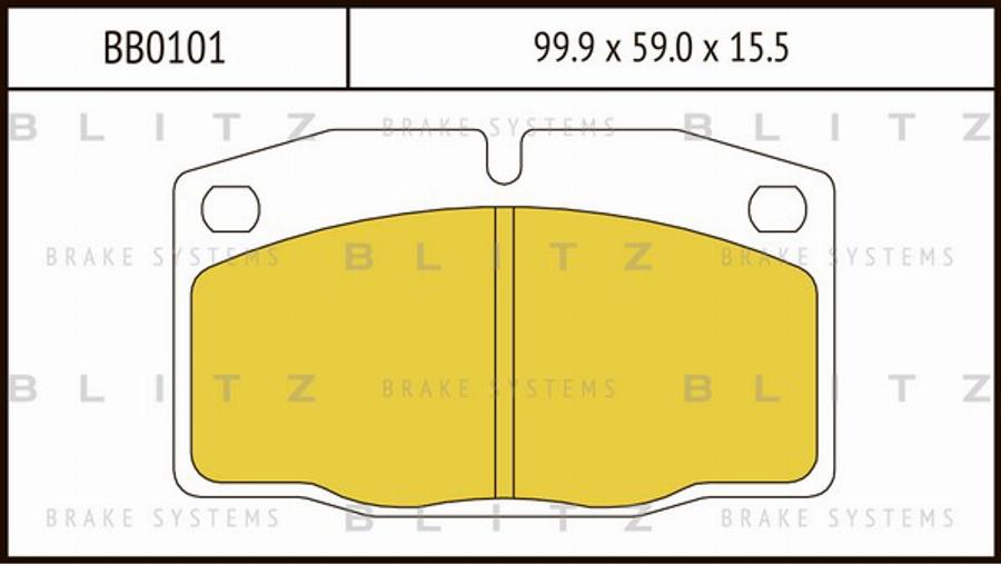 Blitz BB0101 - Bremžu uzliku kompl., Disku bremzes ps1.lv