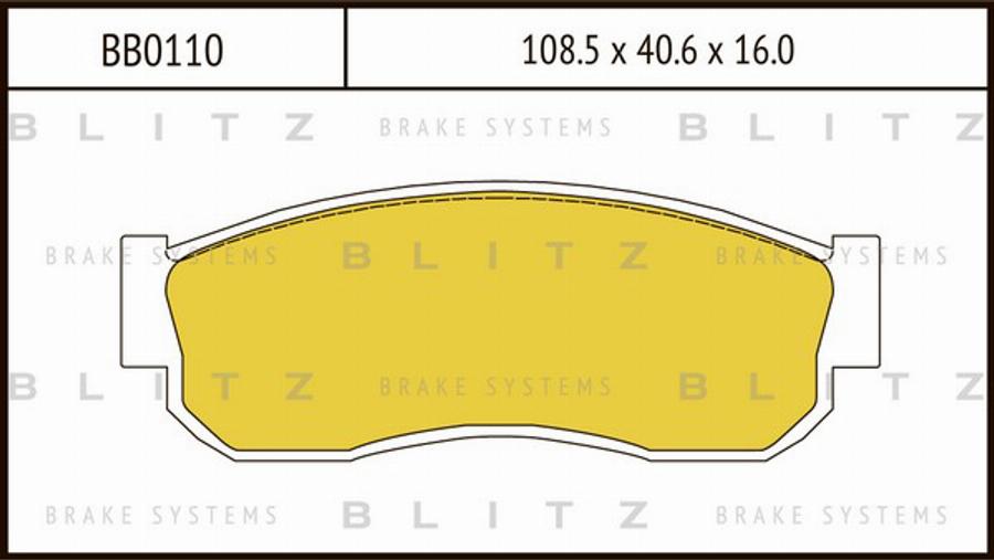 Blitz BB0110 - Bremžu uzliku kompl., Disku bremzes ps1.lv