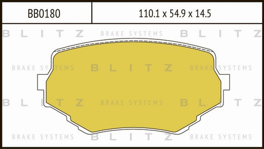 Blitz BB0180 - Bremžu uzliku kompl., Disku bremzes ps1.lv