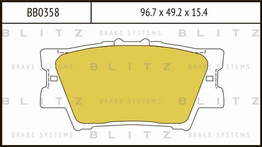 Blitz BB0358 - Bremžu uzliku kompl., Disku bremzes ps1.lv