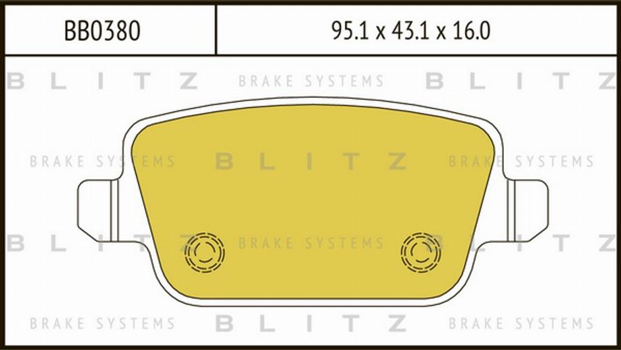 Blitz BB0380 - Bremžu uzliku kompl., Disku bremzes ps1.lv