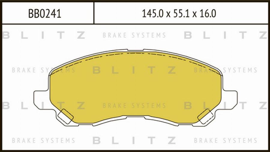 Blitz BB0241 - Bremžu uzliku kompl., Disku bremzes ps1.lv