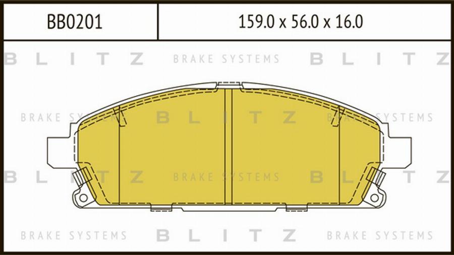 Blitz BB0201 - Bremžu uzliku kompl., Disku bremzes ps1.lv