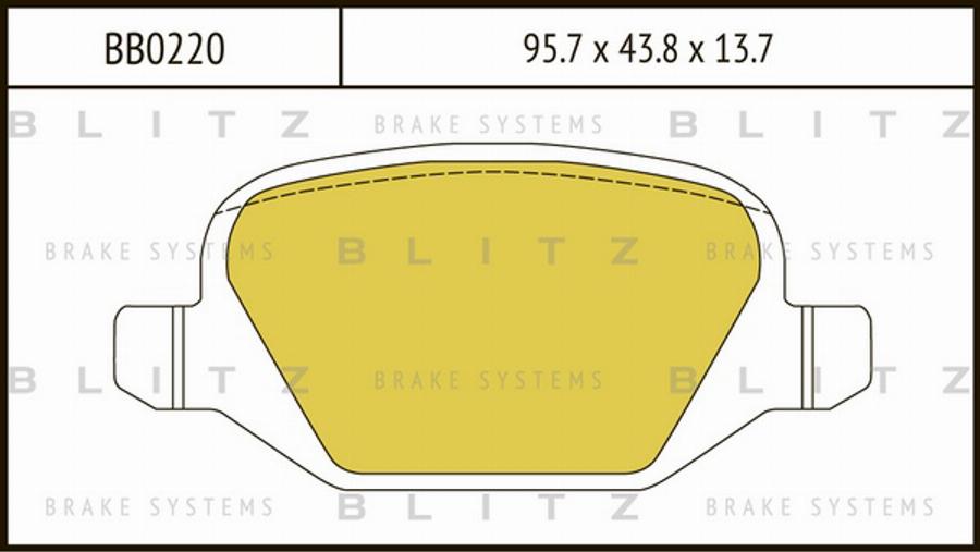 Blitz BB0220 - Bremžu uzliku kompl., Disku bremzes ps1.lv