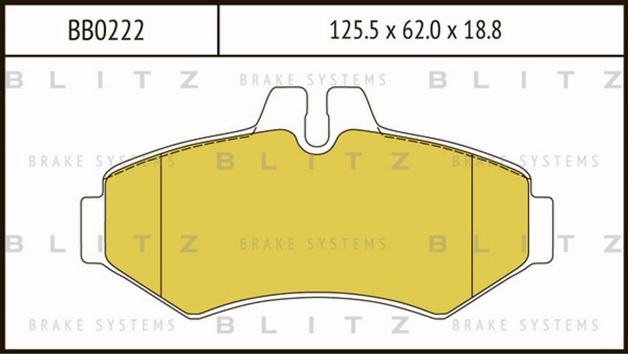 Blitz BB0222 - Bremžu uzliku kompl., Disku bremzes ps1.lv