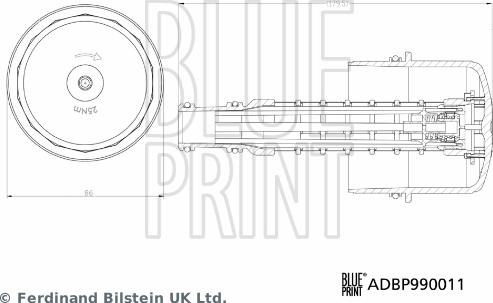 Blue Print ADBP990011 - Vāks, Eļļas filtra korpuss ps1.lv