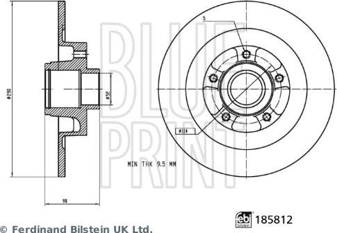 Blue Print ADBP430173 - Bremžu diski ps1.lv