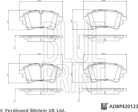 Blue Print ADBP420123 - Bremžu uzliku kompl., Disku bremzes ps1.lv