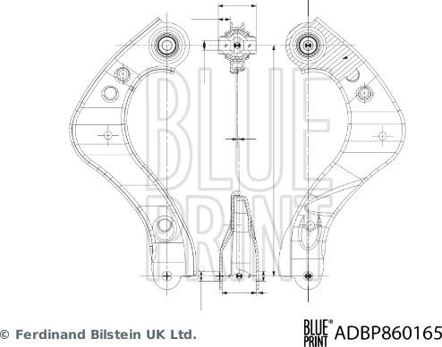 Blue Print ADBP860165 - Neatkarīgās balstiekārtas svira, Riteņa piekare ps1.lv