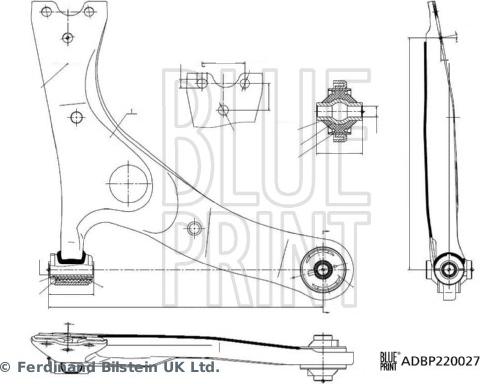 Blue Print ADBP860200 - Neatkarīgās balstiekārtas svira, Riteņa piekare ps1.lv