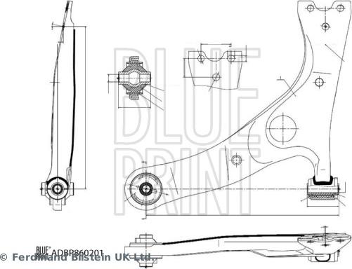 Blue Print ADBP860201 - Neatkarīgās balstiekārtas svira, Riteņa piekare ps1.lv