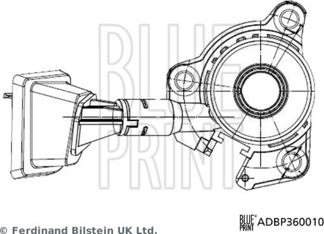 Blue Print ADBP360010 - Centrālais izslēdzējmehānisms, Sajūgs ps1.lv