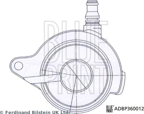 Blue Print ADBP360012 - Centrālais izslēdzējmehānisms, Sajūgs ps1.lv