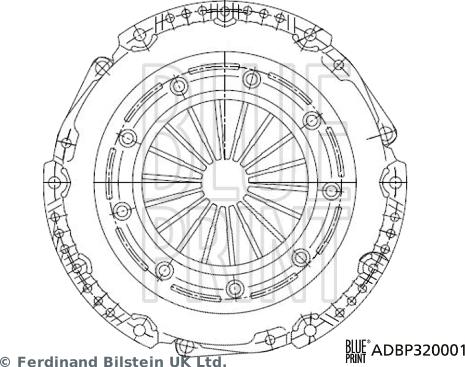 Blue Print ADBP320001 - Sajūga piespiedējdisks ps1.lv