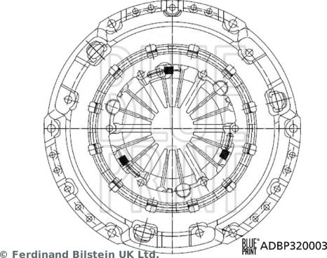 Blue Print ADBP320003 - Sajūga piespiedējdisks ps1.lv