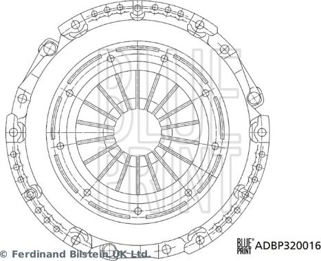 Blue Print ADBP320016 - Sajūga piespiedējdisks ps1.lv