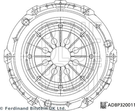 Blue Print ADBP320011 - Sajūga piespiedējdisks ps1.lv