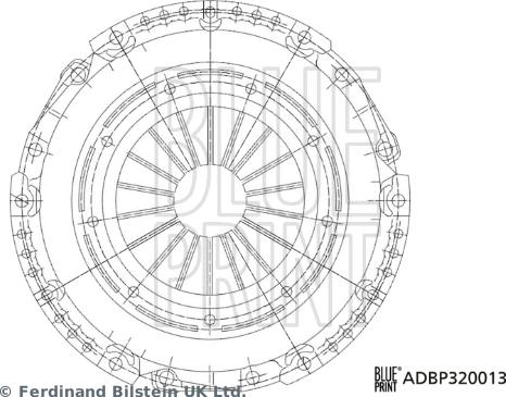 Blue Print ADBP320013 - Sajūga piespiedējdisks ps1.lv