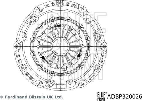 Blue Print ADBP320026 - Sajūga piespiedējdisks ps1.lv