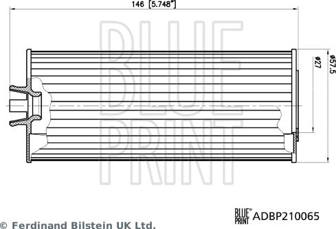 Blue Print ADBP210065 - Eļļas filtrs ps1.lv