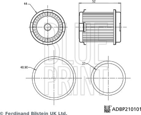 Blue Print ADBP210101 - Hidrofiltrs, Automātiskā pārnesumkārba ps1.lv