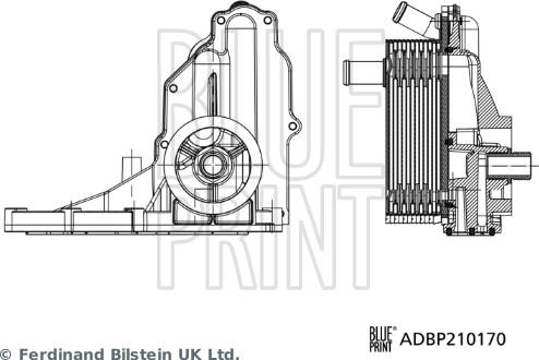 Blue Print ADBP210170 - Korpuss, Eļļas filtrs ps1.lv