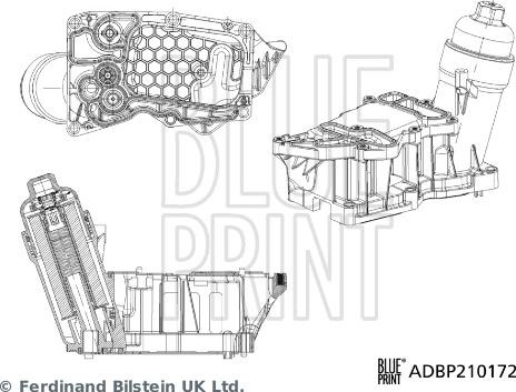 Blue Print ADBP210172 - Korpuss, Eļļas filtrs ps1.lv