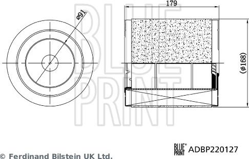 Blue Print ADBP220127 - Gaisa filtrs ps1.lv