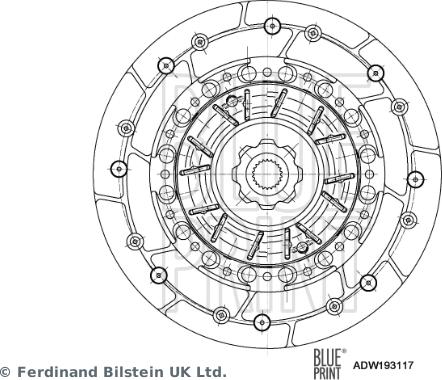 Blue Print ADW193117 - Sajūga disks ps1.lv