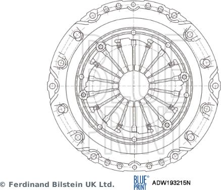 Blue Print ADW193215N - Sajūga piespiedējdisks ps1.lv