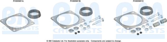 BM Catalysts FK90981 - Montāžas komplekts, Katalizators ps1.lv