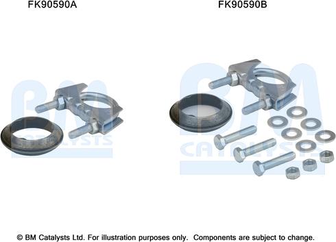 BM Catalysts FK90590 - Montāžas komplekts, Katalizators ps1.lv