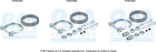 BM Catalysts FK90166 - Montāžas komplekts, Katalizators ps1.lv