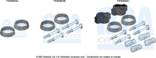 BM Catalysts FK90893 - Montāžas komplekts, Katalizators ps1.lv