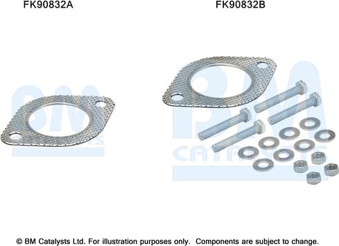 BM Catalysts FK90832 - Montāžas komplekts, Katalizators ps1.lv