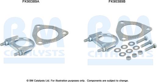 BM Catalysts FK90389 - Montāžas komplekts, Katalizators ps1.lv