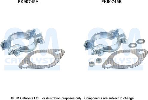 BM Catalysts FK90745 - Montāžas komplekts, Katalizators ps1.lv