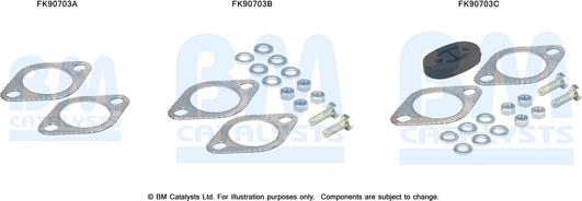 BM Catalysts FK90703 - Montāžas komplekts, Katalizators ps1.lv