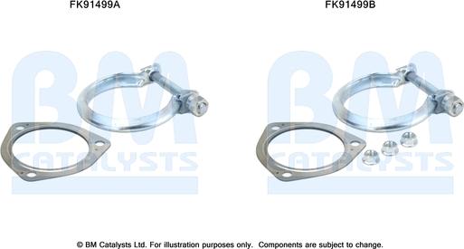 BM Catalysts FK91499 - Montāžas komplekts, Katalizators ps1.lv