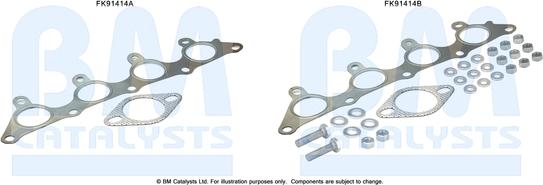 BM Catalysts FK91414 - Montāžas komplekts, Katalizators ps1.lv