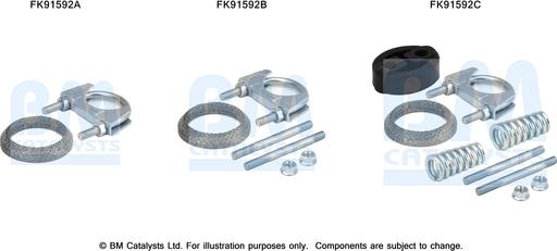 BM Catalysts FK91592 - Montāžas komplekts, Katalizators ps1.lv