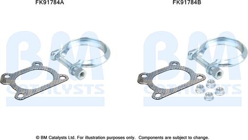 BM Catalysts FK91784 - Montāžas komplekts, Katalizators ps1.lv