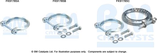 BM Catalysts FK91785 - Montāžas komplekts, Katalizators ps1.lv