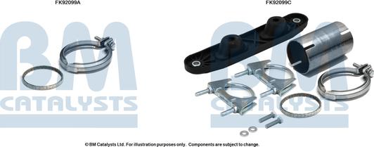 BM Catalysts FK92099 - Montāžas komplekts, Katalizators ps1.lv