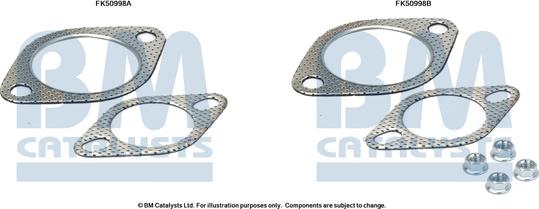 BM Catalysts FK50998 - Montāžas komplekts, Izplūdes caurule ps1.lv