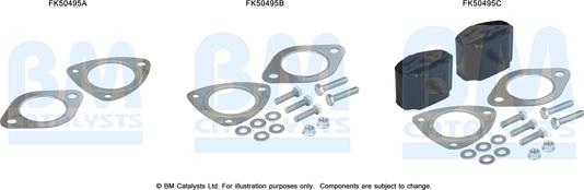 BM Catalysts FK50495 - Montāžas komplekts, Izplūdes caurule ps1.lv