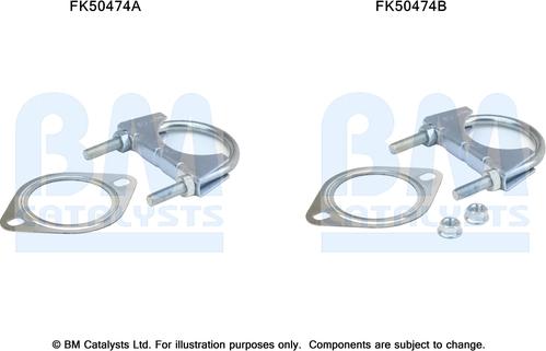 BM Catalysts FK50474 - Montāžas komplekts, Izplūdes caurule ps1.lv