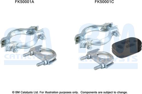 BM Catalysts FK50001 - Montāžas komplekts, Izplūdes caurule ps1.lv