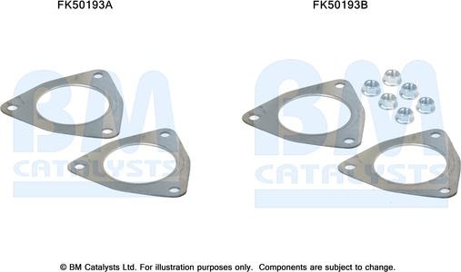 BM Catalysts FK50193 - Montāžas komplekts, Izplūdes caurule ps1.lv